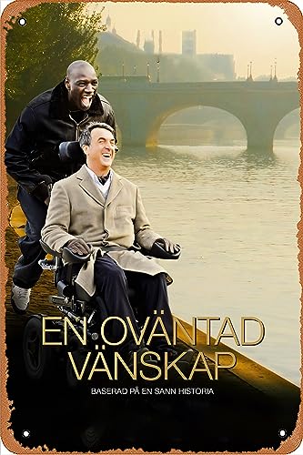 The Intouchables Poster Movie Poster Film On The Wall Metal Tin Sign/Metal Plaque Metal Sign Retro Vintage Metal 8 X 12 Inc