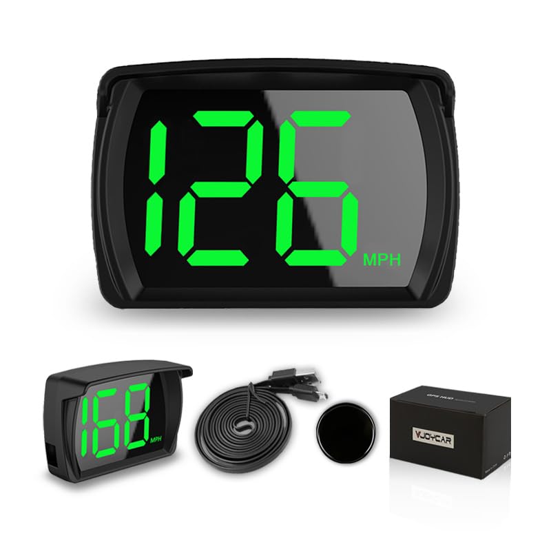 2023 New Speedometer HUD GPS Digital Speed Meter MPH Speedo Head Up Display for Cars Trucks, USB Cable Plug & Play (G20-Only Green)