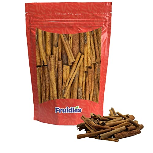 Fruidles Cinnamon Sticks, Premium Grade Harvested Natural Cassia Cinnamon, Strong Aroma, Perfect for Baking, Cooking & Beverages, Kosher Certified - 4 Oz