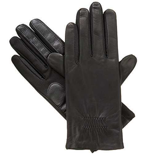isotoner womens classic cold weather gloves, Black, Large X-Large US