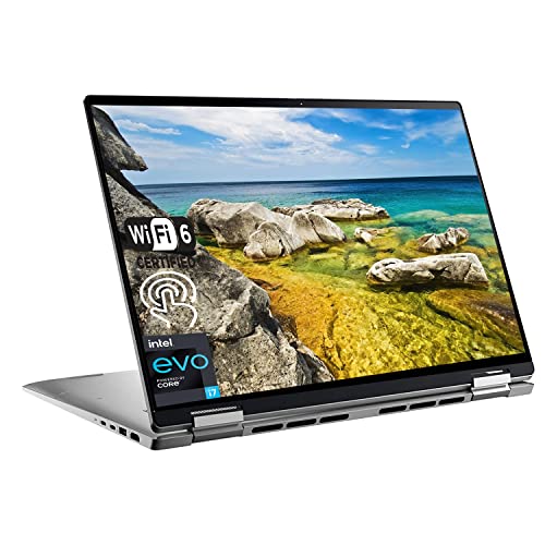 DELL Inspiron 7000 Series 7620 2-in-1 Laptop, 16' FHD+ Touchscreen, 12th Gen Intel Core i7-1260P, 64GB DDR4 RAM,2TB SSD, HDMI, SD Reader, Wi-Fi 6, Backlit KB, FHD Webcam, Windows 11 Home, Silver