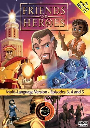 Friends and Heroes Multi-Language Episodes 3, 4 & 5 - Includes Bible Stories David and Goliath, Jesus's Birth the Nativity and Gideon