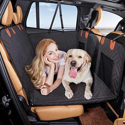 YJGF Back Seat Extender ,Dog Car Seat Cover, Camping Air Mattress, Hammock Travel Bed,Non Inflatable Car Bed Mattress for Car SUV Truck (Black)