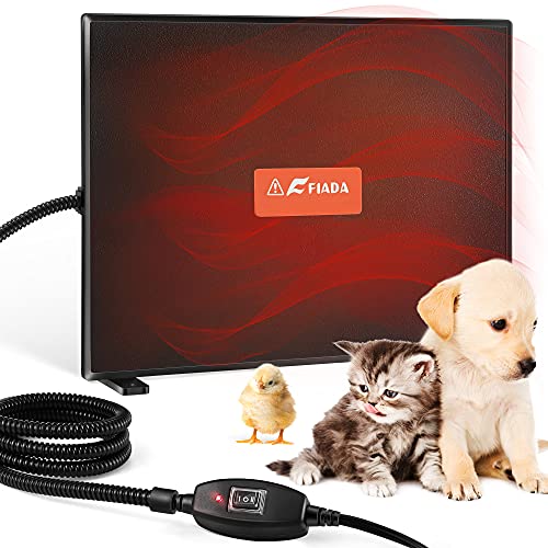 Fiada Leg Flat Panel Office Desk Space Heaters, 100-200 Watts UL Listed Energy Saving Foot Heater, Dog House Cat Kitty Pet Heated Warmer