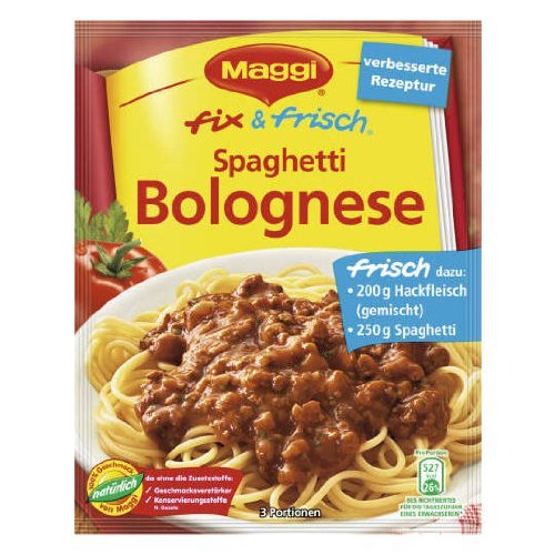 MAGGI fix & fresh spaghetti bolognese (Spaghetti Bolognese) (Pack of 4)
