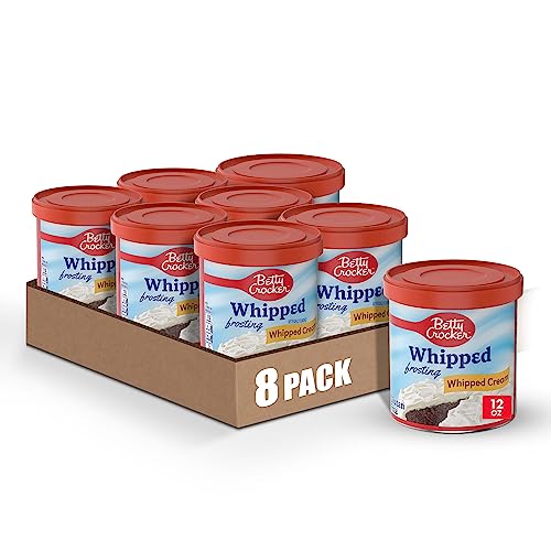 Betty Crocker Gluten Free Whipped Cream Frosting, 12 oz. (Pack of 8)