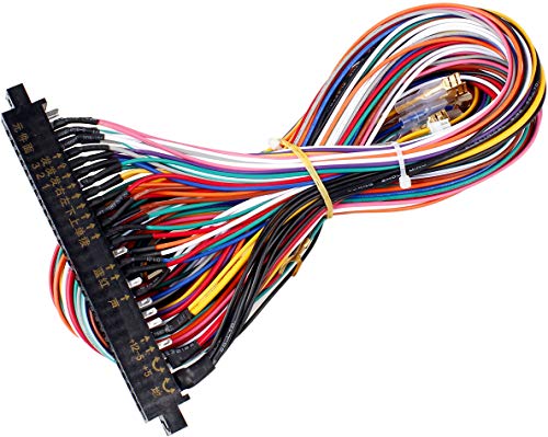 EG STARTS Arcade Jamma 56 Pin Interface Cabinet Wire Wiring Harness Loom Multicade Arcade PCB Cable for Arcade Machine Video Game Consoles Jamma 60-in-1 Board & Pandora Box 2 3 4 Game