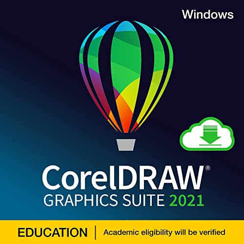 [Old Version] CorelDRAW Graphics Suite 2021 | Education Edition | Graphic Design Software for Professionals | Vector Illustration, Layout, and Image Editing [PC Download]