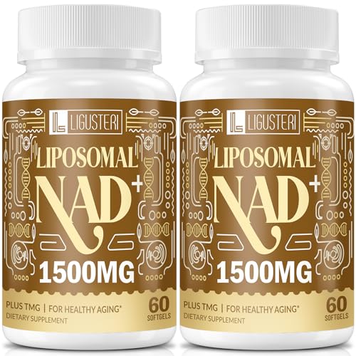 NAD Supplement, Liposomal NAD+ Supplement with TMG, 98% + Absorption,Pure NAD Plus - Non-GMO Aging Defense, Cellular Energy, Heart & Brain Function,Longevity, 120 Softgels