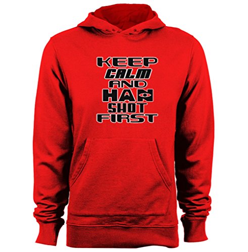 KEEP CALM AND HAN SHOT FIRST Mens & Womens graphic hoodies printed hoodies