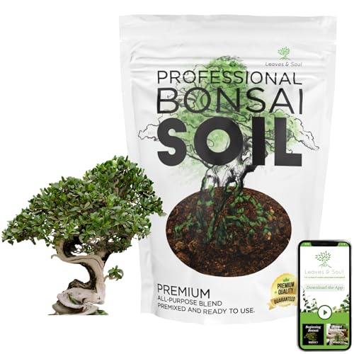 Bonsai Soil Premium All Purpose Blend | Pre-Mixed Ready to Use for Fast Drainage | Large 2.2 Quarts | Lava, Limestone Pearock, Calcined Clay and Pinebark | Made in USA