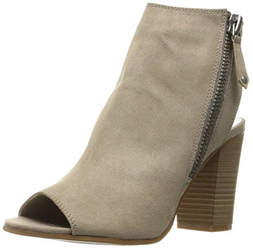 Madden Girl Women's Ninaaa Ankle Bootie, Taupe Fabric, 7 M US