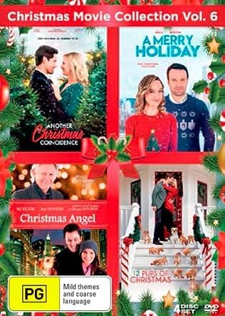 Christmas Movie Collection (Volume 6) - 4-DVD Box Set ( A Godwink Christmas: Meant for Love / A Merry Holiday / Christmas Angel / 12 Pups of Christmas ) ( A Godwink Christmas: Meant for Love / Mistlet