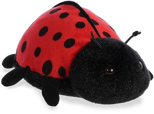 Aurora Adorable Mini Flopsie Ladybug-Ladybird Stuffed Animal - Playful Ease - Timeless Companions - Red 8 Inches
