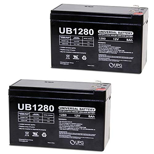 12V 8AH UPS Battery Replaces 7AH 28W Bb Battery SH1228W - 2 Pack