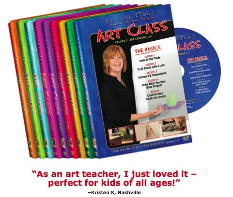 See The Light ART CLASS (Volumes 1-9; 36 lessons)
