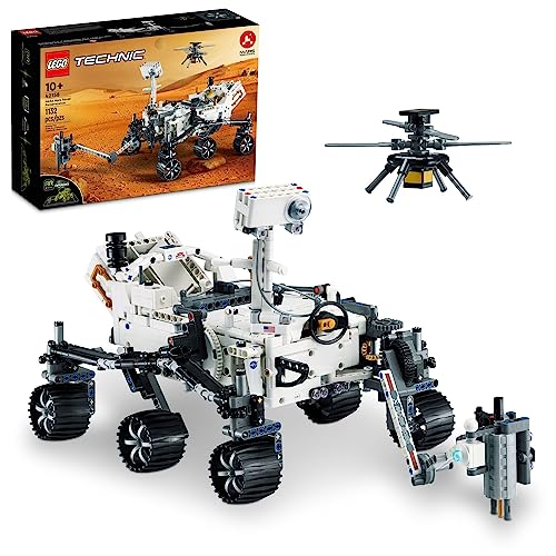 LEGO Technic NASA Mars Rover Perseverance Advanced Building Kit for Kids Ages 10 and Up, NASA Toy with Replica Ingenuity Helicopter, Gift for Kids Who Love Engineering and Science Projects, 42158