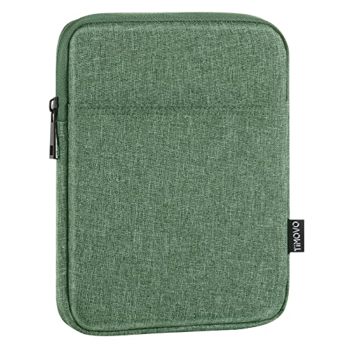 TiMOVO 6-7 Inch Sleeve Case for All-New Kindle 2022/10th Gen 2019 /Kindle Paperwhite 11th Gen 2021/Kindle Oasis E-Reader, Protective Sleeve Case Bag for Kindle (8th Gen, 2016), Green