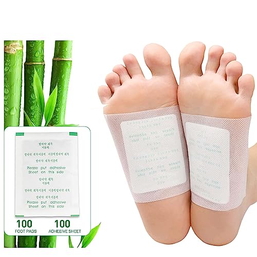 maguja Foot Pads(100Pads) Ginger Foot Pads Foot Patch 100 Adhesive Sheets Suitable for Travel or Home Use