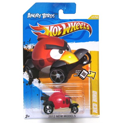 ANGRY BIRDS RED BIRD Hot Wheels 2012 New Models Series #47/50 Red Bird 1:64 Scale Collectible Die Cast Car