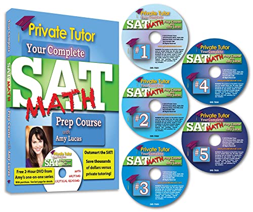 Private Tutor - MATH - 10-Hour Interactive SAT Prep Course - 5 DVDs & Book - Library Version