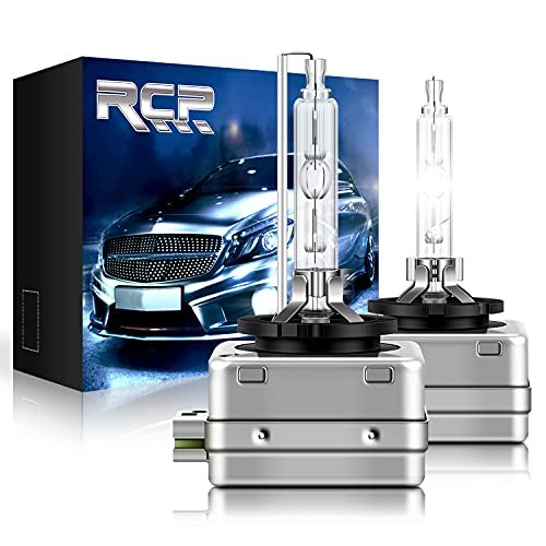 RCP - D3S6 - (A Pair) D3S 6000K Xenon HID Repcement Bulb Diamond White Metal Stents Base 12V Car Headlight Lamps Head Lights 35W