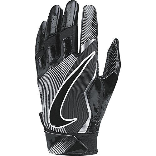 Nike Mens Vapor Jet 4.0 Football Receiver Gloves Black/Wolf Grey Small