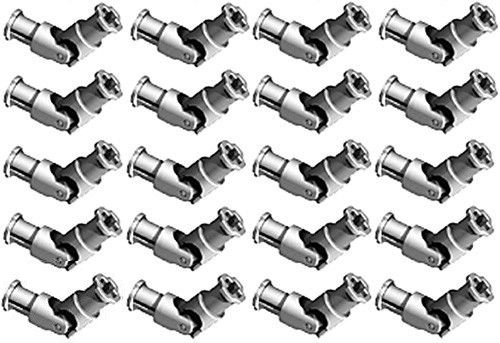 LEGO Technic 20 pcs NEW LIGHT GREY UNIVERSAL'U' JOINT 3L Lot pack robot motor robotics advanced building mindstorms EV3 NXT part piece 61903 62520c01