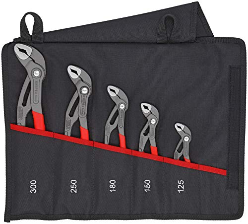 KNIPEX 5 Pc Pliers Cobra Set In Tool Roll