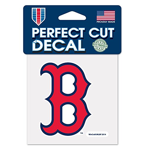 WinCraft MLB Boston Red Sox 28971014 Perfect Cut Color Decal, 4' x 4', Black