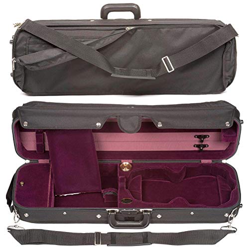 Bobelock 6002 Hill Style Lite 4/4 Violin Case with Wine Velvet Interior