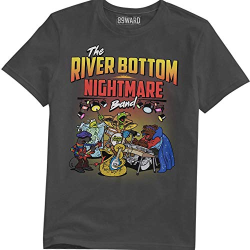 The River Bottom Nightmare Band Emmet Otter's Jug Band Christmas T Shirt T-Shirt (Dark Heather;5XL)
