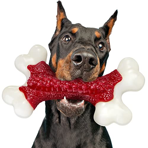 Kseroo Tough Dog Toys, Toys for Aggressive Chewers Large Breed, Chew Dogs, Bone Toy Nylon Dogs Extreme Indestructible