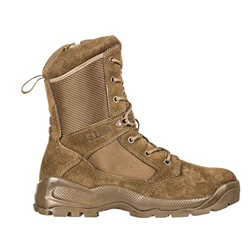 5.11 Men's ATAC 2.0 8' Tactical Side Zip Military Boot, Style 12393, Dark Coyote, 9 M US