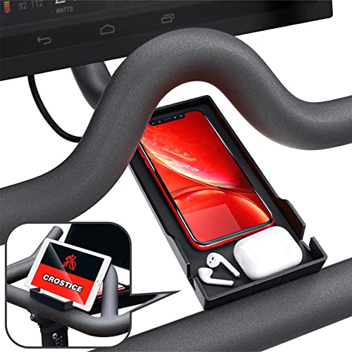 Crostice Phone Holder Compatible with Peloton Bike & Bike Plus Accessories, Original Design Phone Tray, Holder for iPhone, Cell Phone Holder Mount, Fit for Most Phone, Baby Monitor
