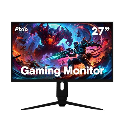 Pixio PX277 PRO 27 inch Fast IPS 1ms GTG WQHD 1440p 165Hz HDR AMD FreeSync Premium USB Type C DisplayPort Alt Mode and 65W Charging Fully Adjustable Stand with USB Hub Esports Gaming Monitor