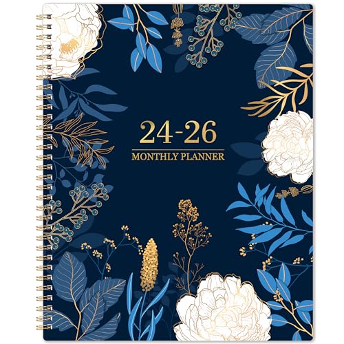 2024-2026 Monthly Planner - Jul 2024 - Jun 2026, 2 Year Monthly Planner/Calendar 2024-2026, Academic Planner, 11' x 9', 24 Monthly Planner, Tabs, Back Pocket, Holidays, Twin-Wire Binding, Note Pages