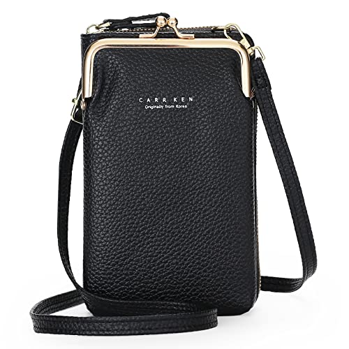 KINOUCHI Small Crossbody Bags Phone Purse for Women, PU Leather Shoulder Bag - Removable and Disassemble Shoulder Strap with Card Slot