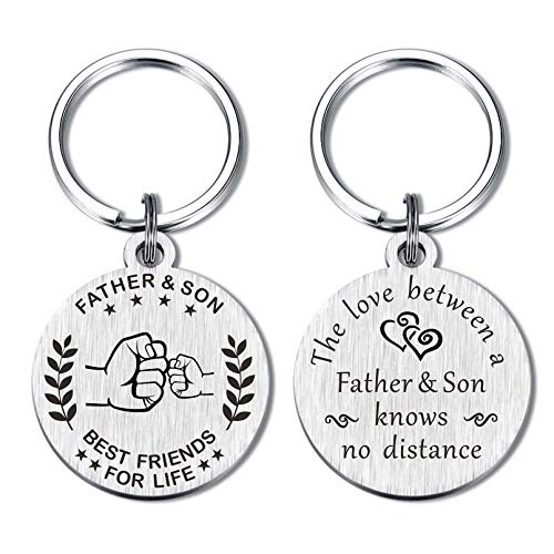 MXRSDF Father Son Gifts Keychain - Dad Gifts from Son - Gifts for Son from Dad