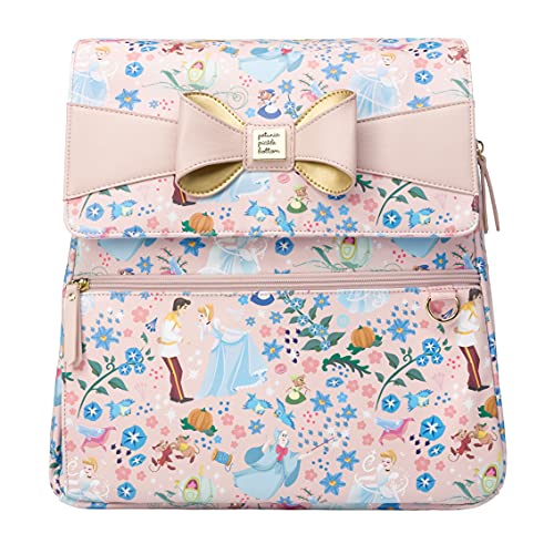 Petunia Pickle Bottom Cinderella Backpack, Compact, Spacious, Stylish, Diaper Bag, Backpack for Parents, Comfortable, Sleek, Diapers, Bottles, Snacks, Phones, Laptops