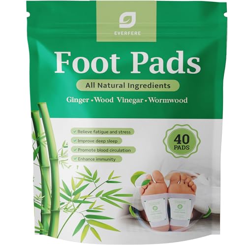 Foot Pads Ginger Patch for Cleansing: Foot Patch for Body Deep Cleansing- Foot Pads with Natural Ginger Bamboo Vinegar for Swelling Pain Relief Improving Sleep