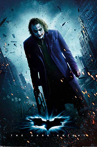 Trends International DC Comics Movie - The Dark Knight - The Joker - One Sheet Wall Poster, 22.375' x 34', Premium Unframed Version