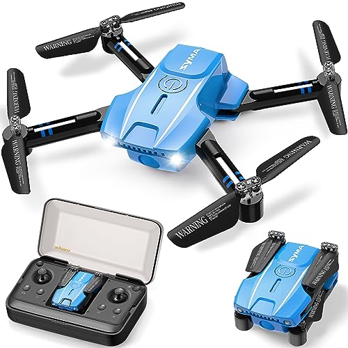 SYMA Mini Drone for Kids Adults X200 Portable Pocket Quadcopter with Altitude Hold 3D Flips, Headless Mode and 2 Speed Modes, Easy to Fly Indoor Play RC Toys for Beginners(Blue)