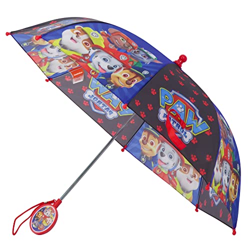 Nickelodeon boys Paw Patrol Character Rainwear Umbrella, Dark Blue, Age 3-6 US