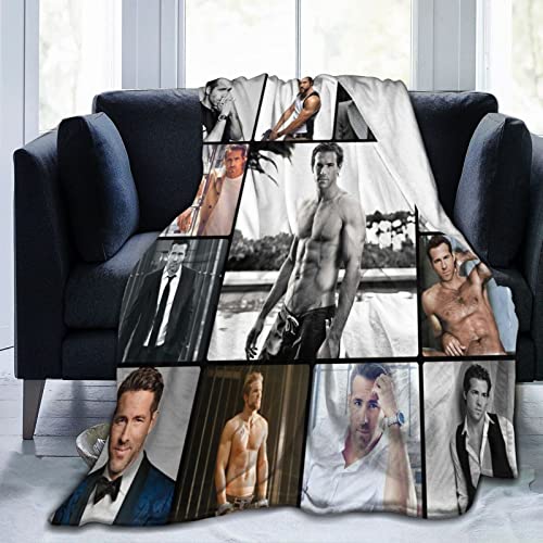 Blanket Ryan Reynolds Soft and Comfortable Warm Fleece throw Blankets Gift for Sofa Bedroom car Decoration Office Knee pad Bed Camp beach All season