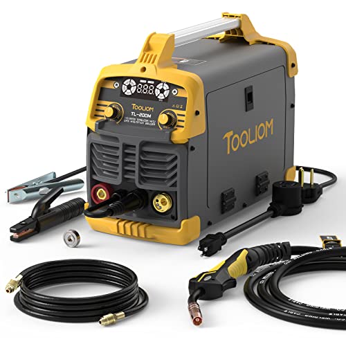 TOOLIOM 200M MIG Welder 3 in 1 Flux MIG/Solid Wire/Lift TIG/Stick Welder 110 / 220V Dual Voltage Welding Machine