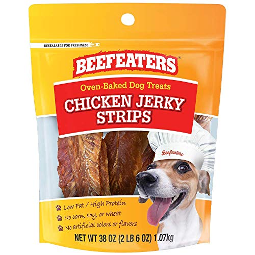 Beefeaters Chicken Jerky Strip Treats for Dogs | 38 oz