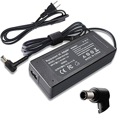 for Sony Vaio Laptop Charger 19.5V PCG-7Z2L, 90W 19.5V 4.7A AC Adapter Charger Power Supply for Sony Vaio VGP-AC19V37 VGP-AC19V10 VGP-AC19V48 VGP-AC19V19 VGP-AC19V43 PCG-3J1L PCG-7Y2L PCG-7192L