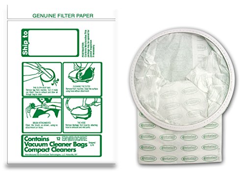 EnviroCare Replacement Vacuum Cleaner Dust bags Designed to Fit TriStar and Compact Canisters 12 pack