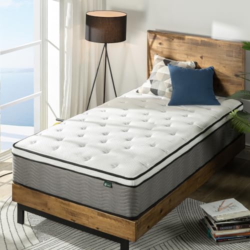 Zinus 12 Inch Support Plus Pocket Spring Hybrid Mattress / Strong Coils for Durable Support / Pocket Innersprings for Motion Isolation / Mattress-in-a-Box, Twin